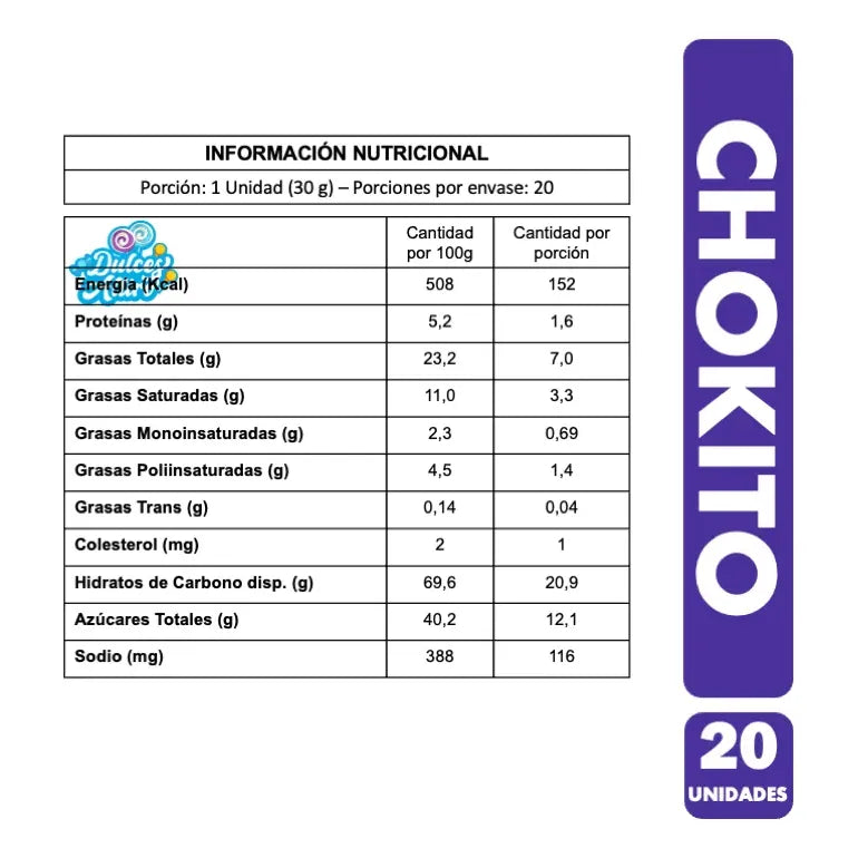 Chokita Versión Chokito Con Relleno Y Cobertura De Chocolate