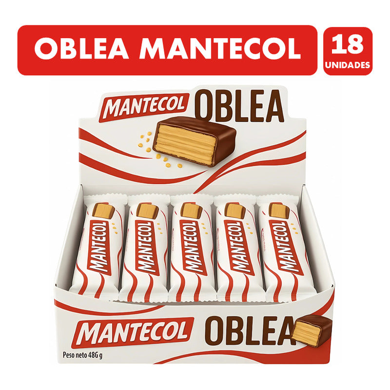 Mantecol Oblea Con Relleno De Pasta Mantecol (caja De 18 Un)