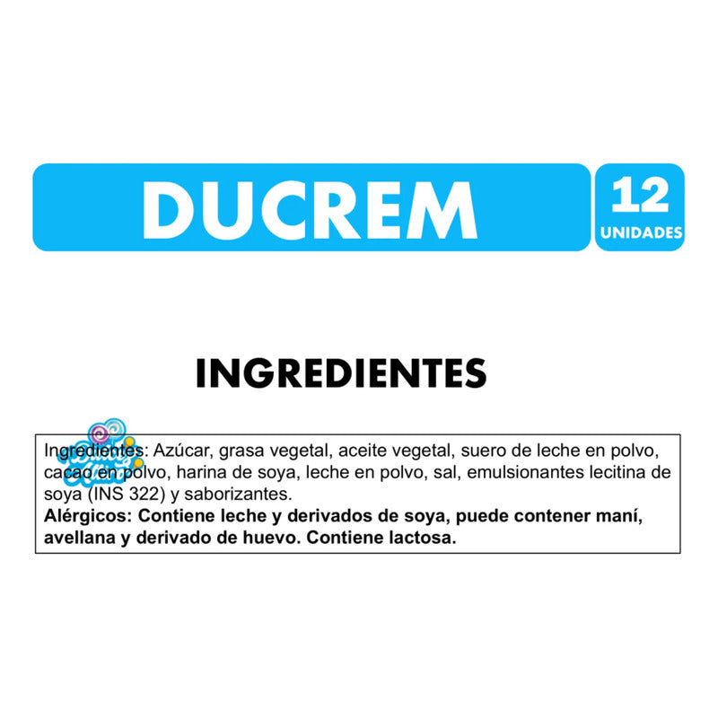 Ducrem Sabor Chocolate Con Avellanas Y Leche Condensada 120g