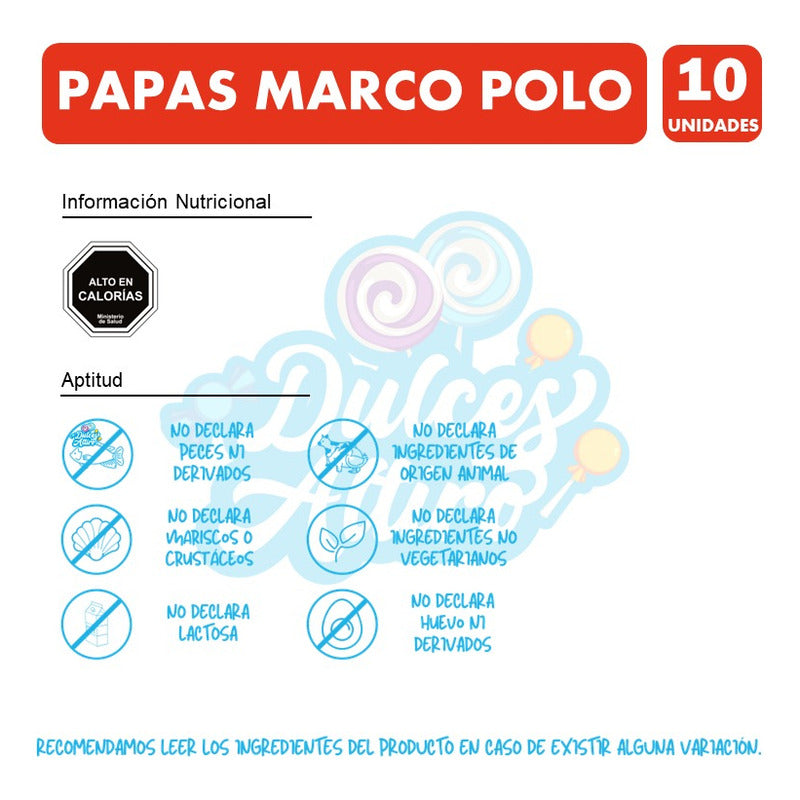 Papas Fritas Caseras De Marco Polo (pack Con 10 Unidades)