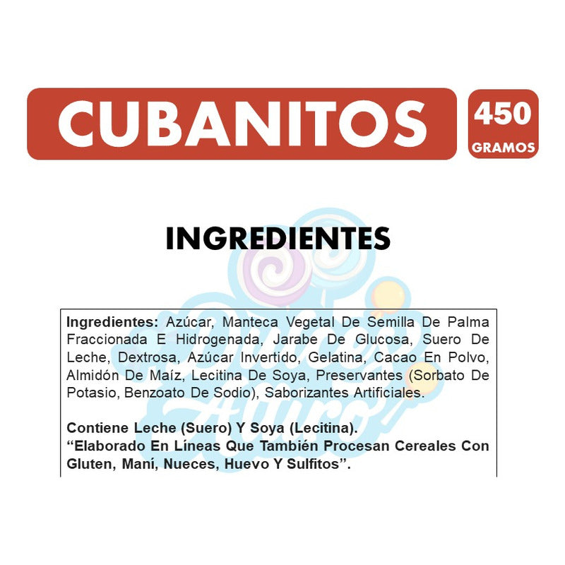 Cubanitos Fruna - Malvaviscos Con Chocolate (bolsa Con 450g)