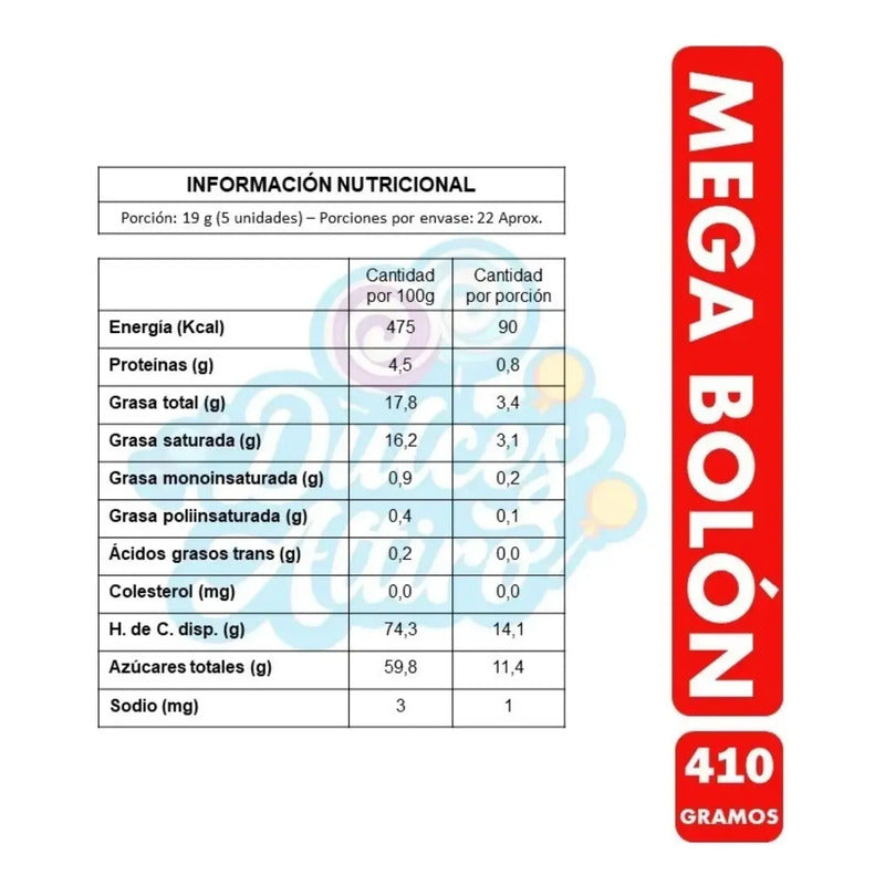 Mega Bolón Chocolate Fruna -  Tipo Cholitos (bolsa De 410gr)