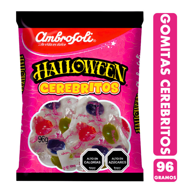 Dulces Para Halloween - Gomitas En Forma De Cerebros (96 Gr)