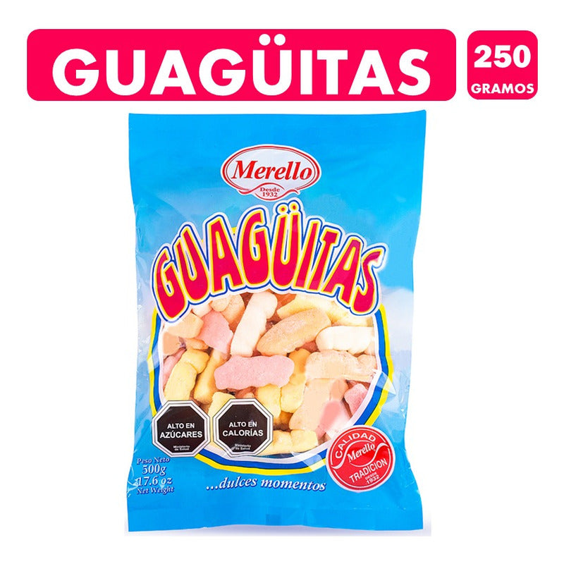 Guagüitas Sabores Frutales De Merello (bolsa Con 250gramos)