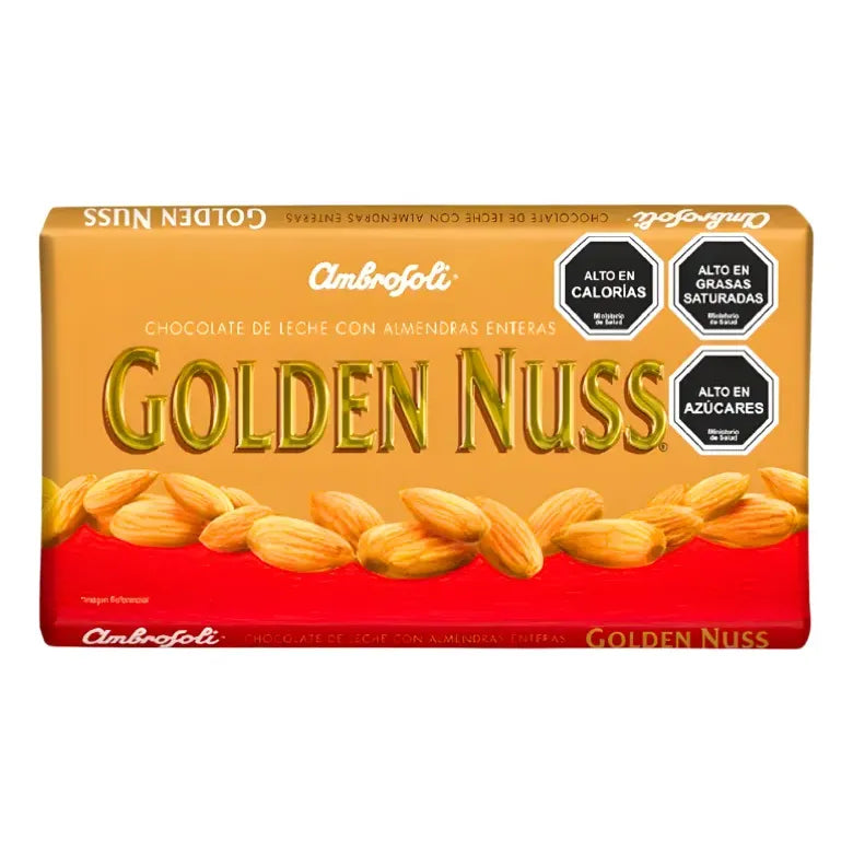 Chocolate Golden Nuss Con Almendras Enteras De Ambrosoli