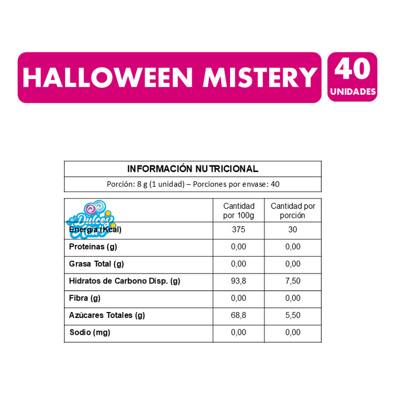 Dulces De Halloween - Paletas Con Figuras Mixtas(caja De40u)