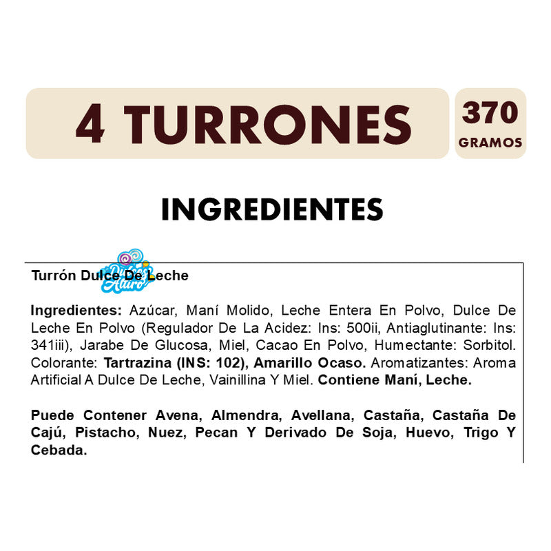 Turrones Surtidos - Especial Para Regalo (caja Con 4 Uni)