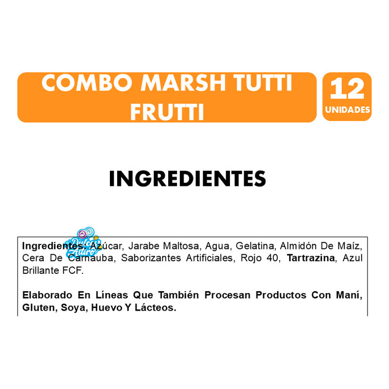 Marshmallow En Forma De Papas Hamburguesa Y Completo (12 Un)