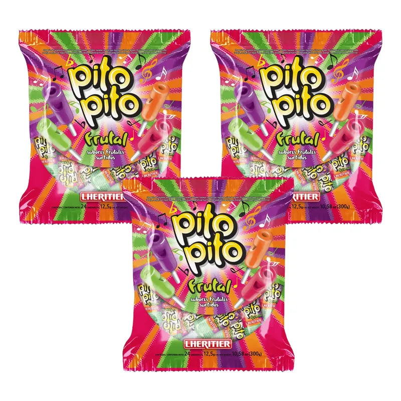 Chupetes Pito Pito De Lethelier Pack De 3 Bolsas De 20un C/u