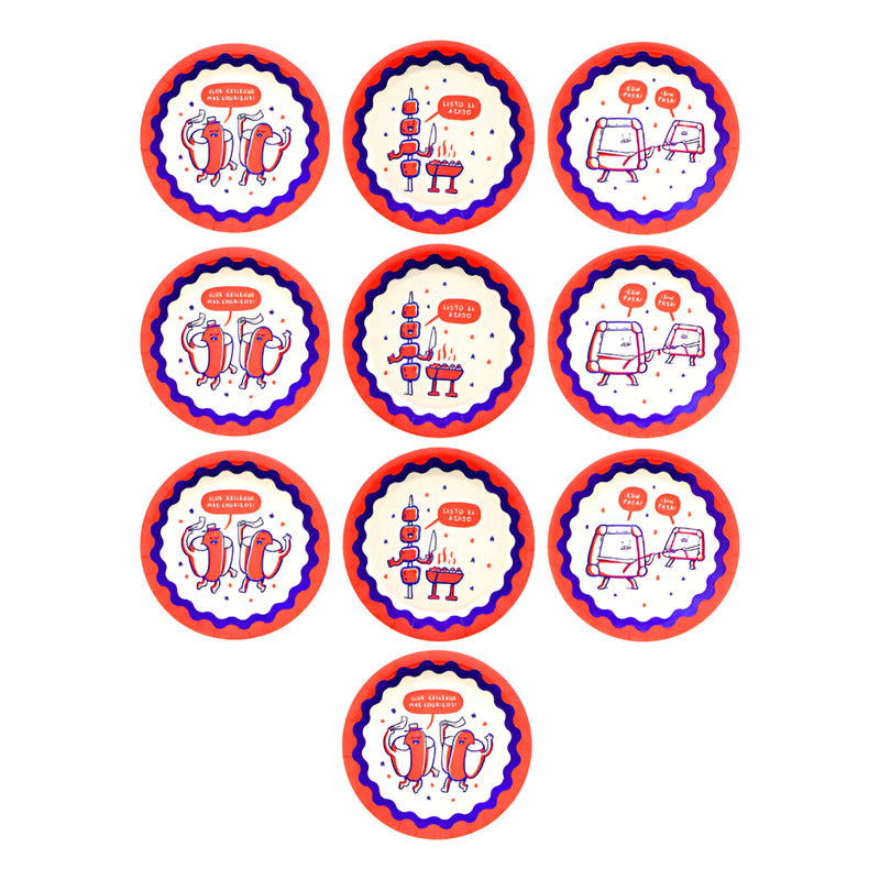 Platos Para El 18 Diseños Entretenidos Para Tu Fondita (10u)