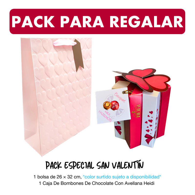 Bombones De Chocolate Con Avellana Heidi + Bolsa De Regalo