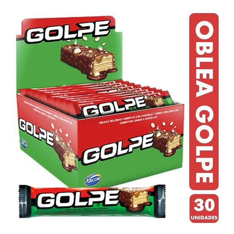 Golpe, Oblea Rellena De Arcor (caja Con 30 Unidades)