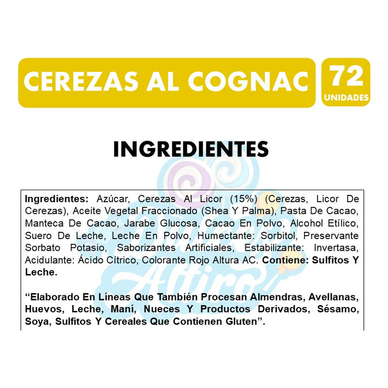 Cerezas Al Licor - Bombones De Ambrosoli (contiene 72 Uni)
