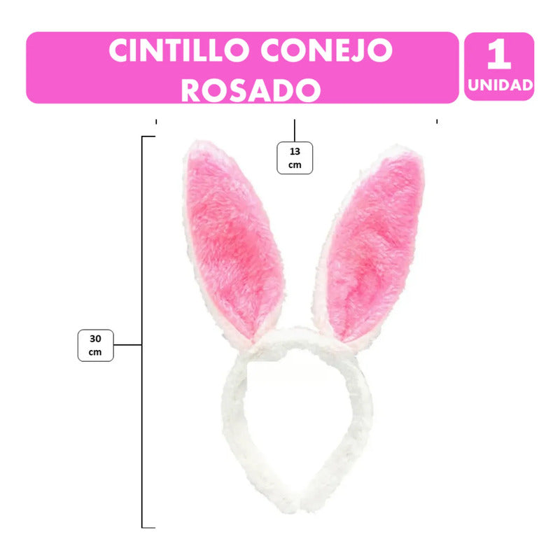 Orejas De Conejo Especial Pascua - Color Rosado Rosa