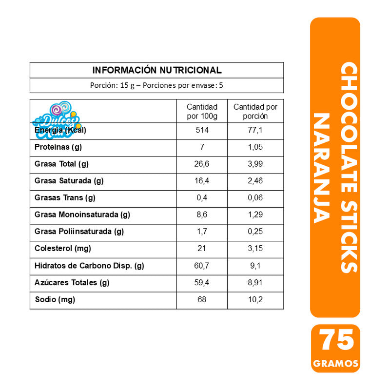 Chocolate Stick De Naranja Maitre Truffout Importado (75gr)