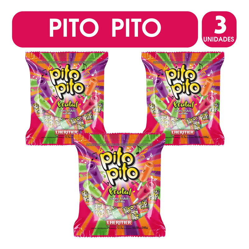 Chupetes Pito Pito De Lethelier Pack De 3 Bolsas De 20un C/u