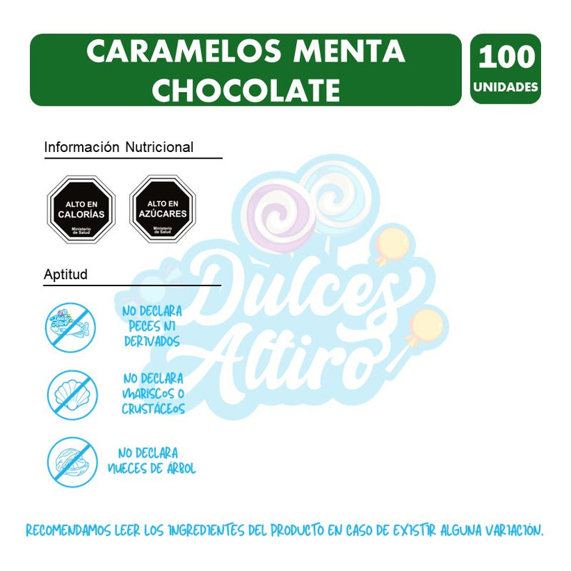 Dulces Sabor Menta Chocolate De Ambrosoli (bolsa Con 100 Un)