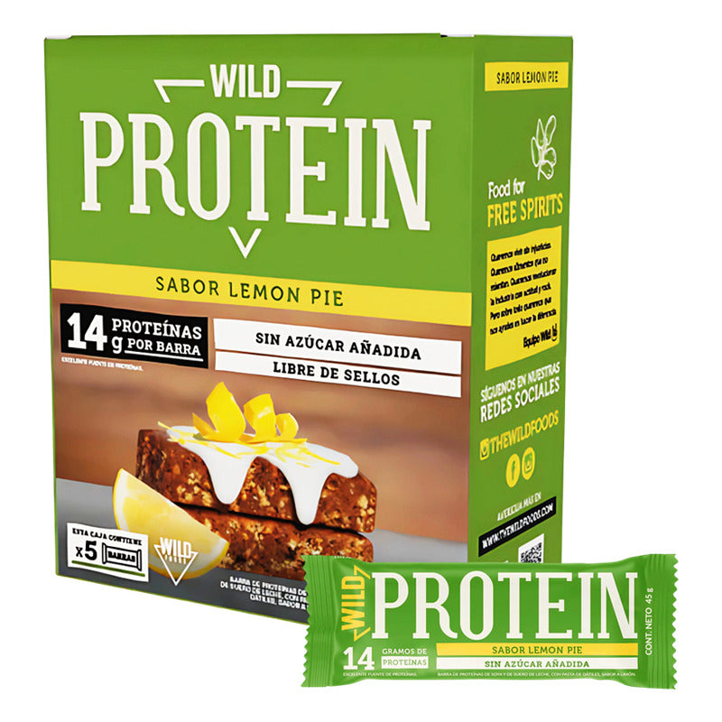 Barrita Wild Protein Lemon Pie - (caja Con 5 Unidades)