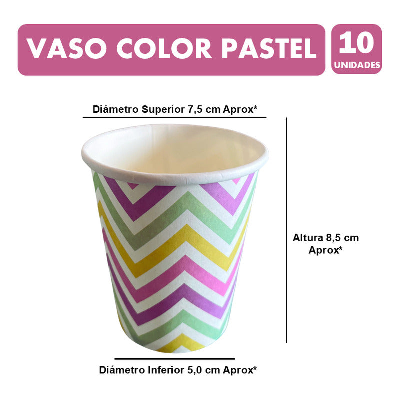 Pack Cumpleaños Color Pastel -adornos Accesorios Decoración