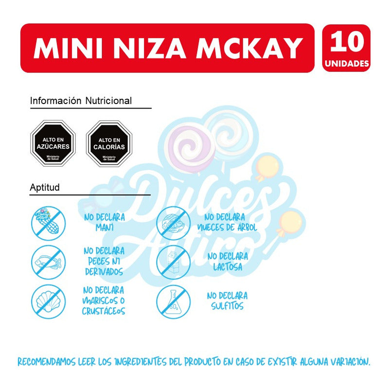 Niza Mini Galletas Para Colación De Mckay(pack Con 10 Uni)