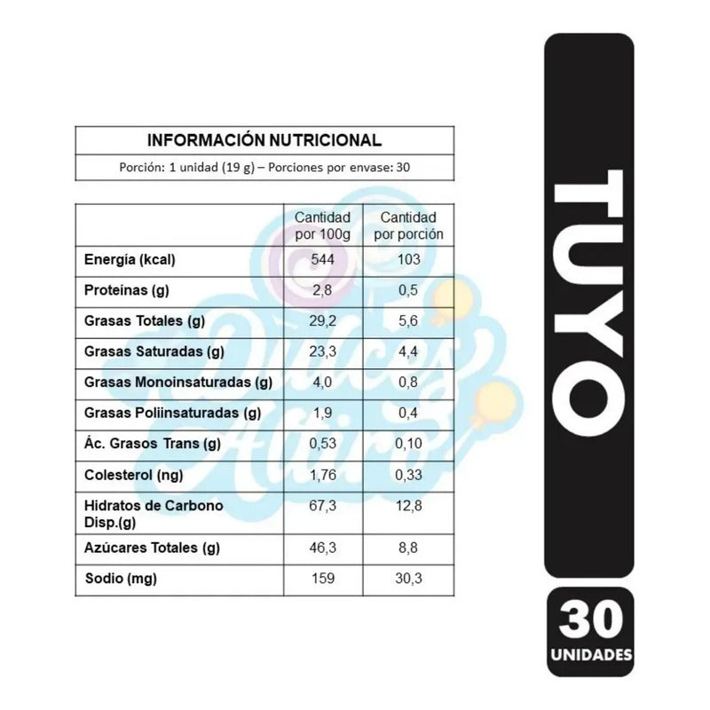 Oblea Costa Tuyo Con Crema De Maní - Bolsa Con 30 Unidades