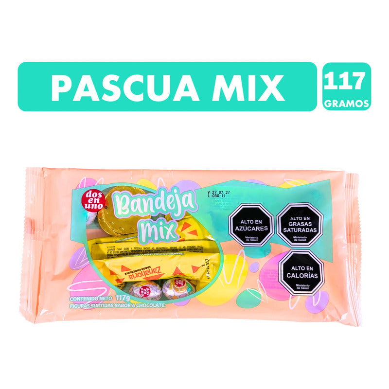 Chocolates De Pascua Dos En Uno Bandeja Mix Con 117 Gramos
