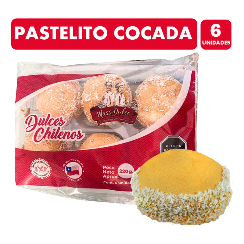 Pastel Artesanal Chileno Cocada De Curacavi (display 6 Un)