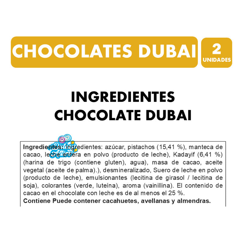 Pack De Chocolate Viral Dubai Pistacho Y Pelo De Angel Moda