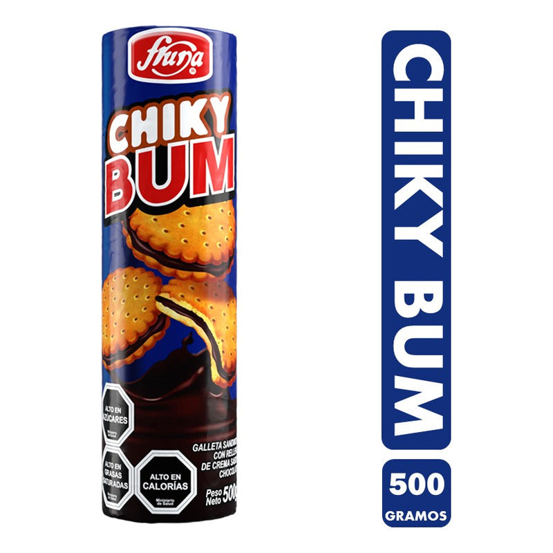 Galletas Sandwich Chiky Bum, Fruna - Paquete De 500gr (16u)