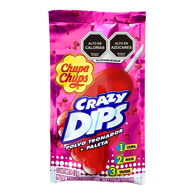 Petazeta Crazy Dips Sabor Fresa De Chupa Chups (12 Gramos)