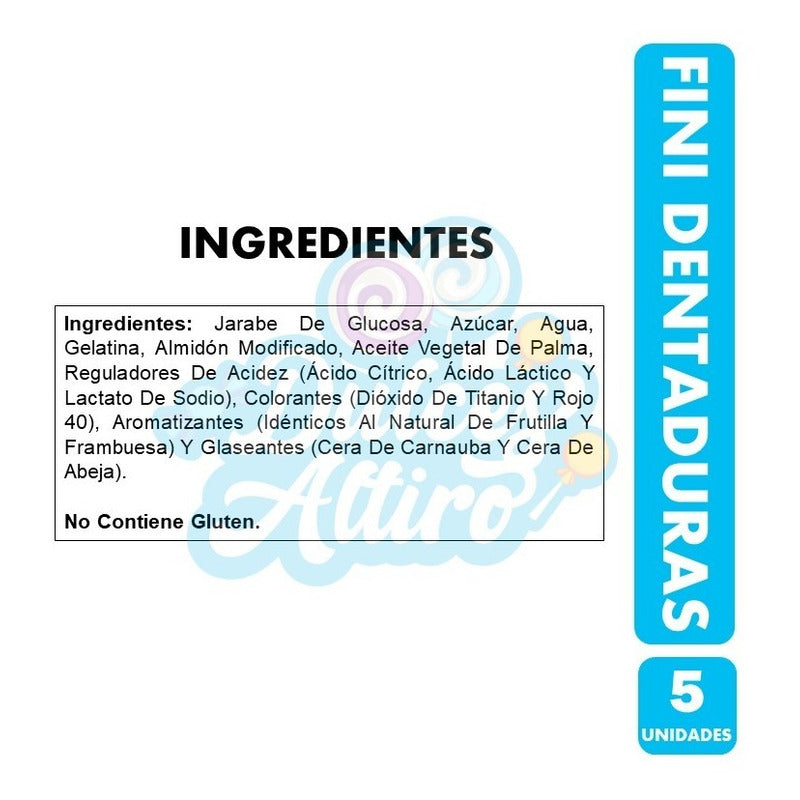 Pack De Gomitas Fini Dentaduras 90g (pack 5 Unidades)