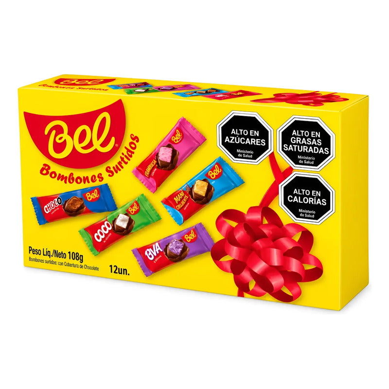 Bombones Surtidos Bel Sabor Chocolate - Caja 12 Unidades