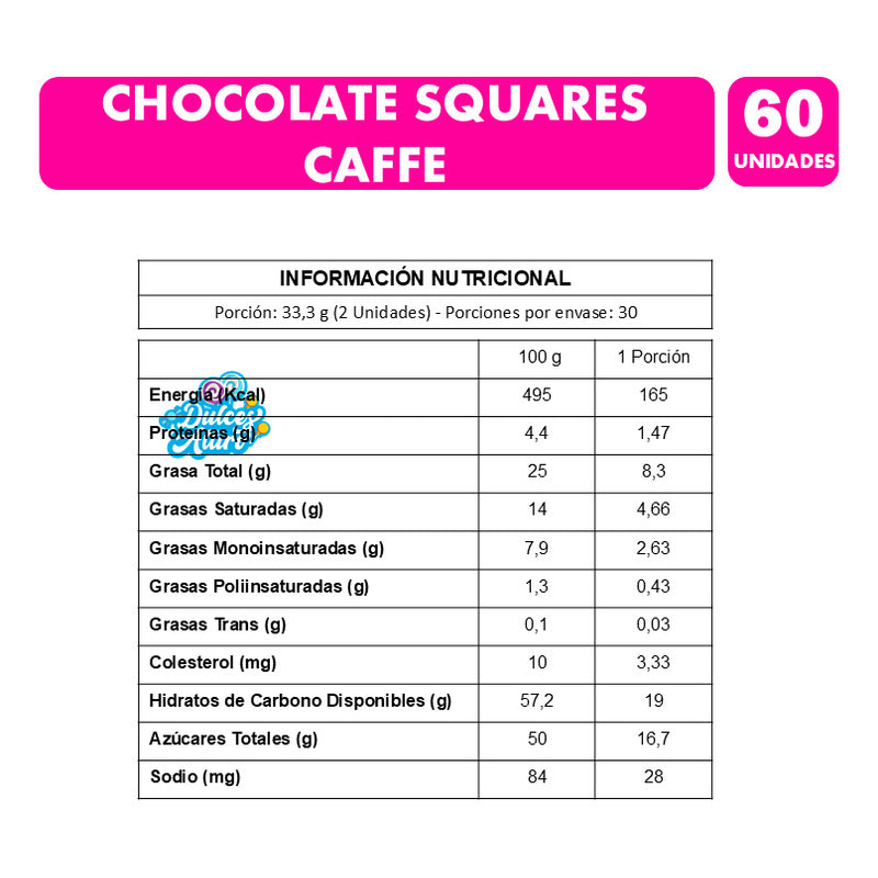 Bombones De Chocolate Relleno Sabor Café (caja Con 60 Uni)