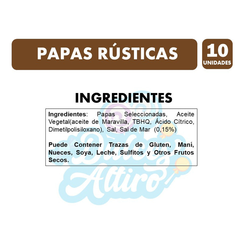 Papas Fritas Rusticas Sal De Mar De Marco Polo (pack 10uni)