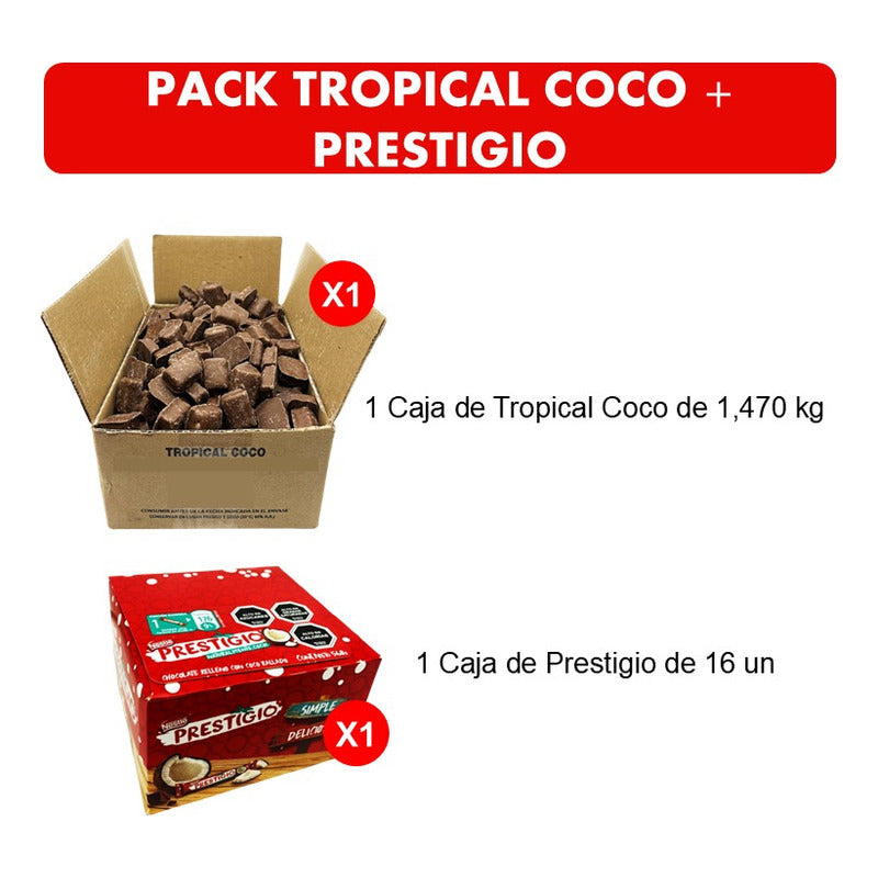 Tropical Coco + Prestigio -para Amantes Del Coco Y Chocolate