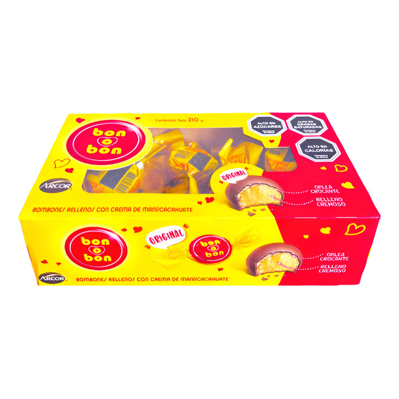 Bon O Bon Sabor Original - Bombones Con Crema De Maní