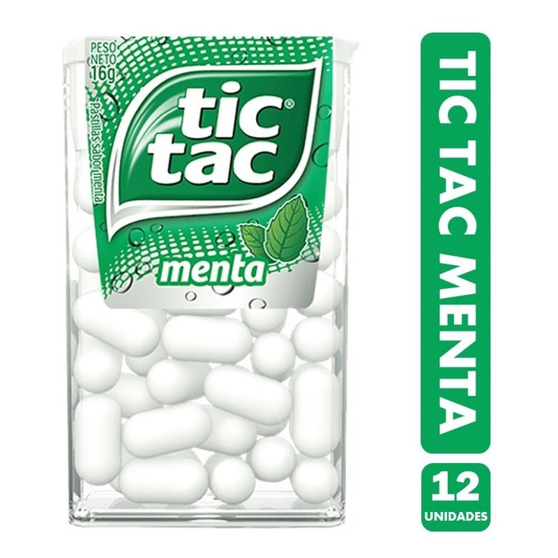 Tic Tac Menta - Sabor Tradicional (caja Con 12 Unidades)