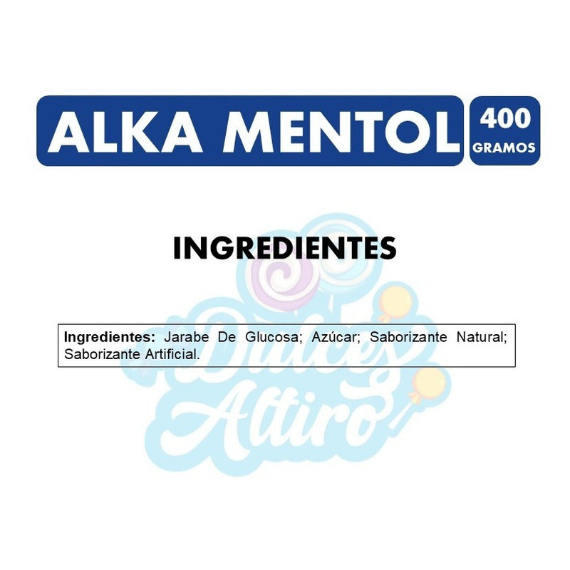Alka Mentol - Caramelos Refrescantes (bolsa De 400gr)