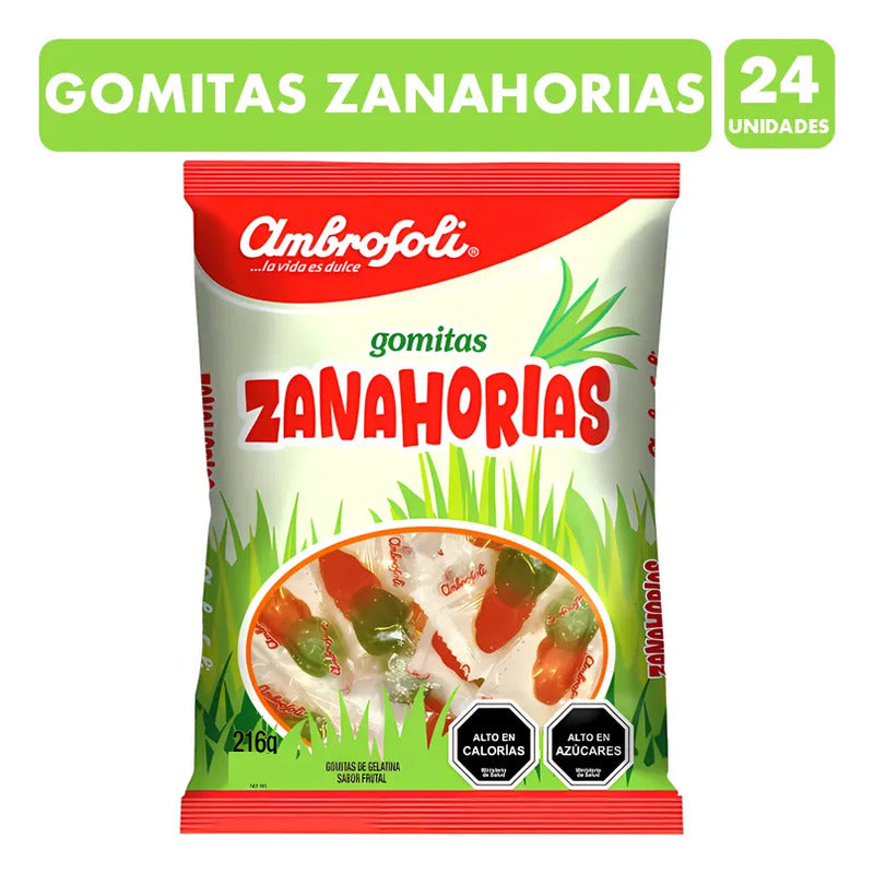 Especial Pascua - Gomitas En Forma De Zanahorias (bolsa 24u)