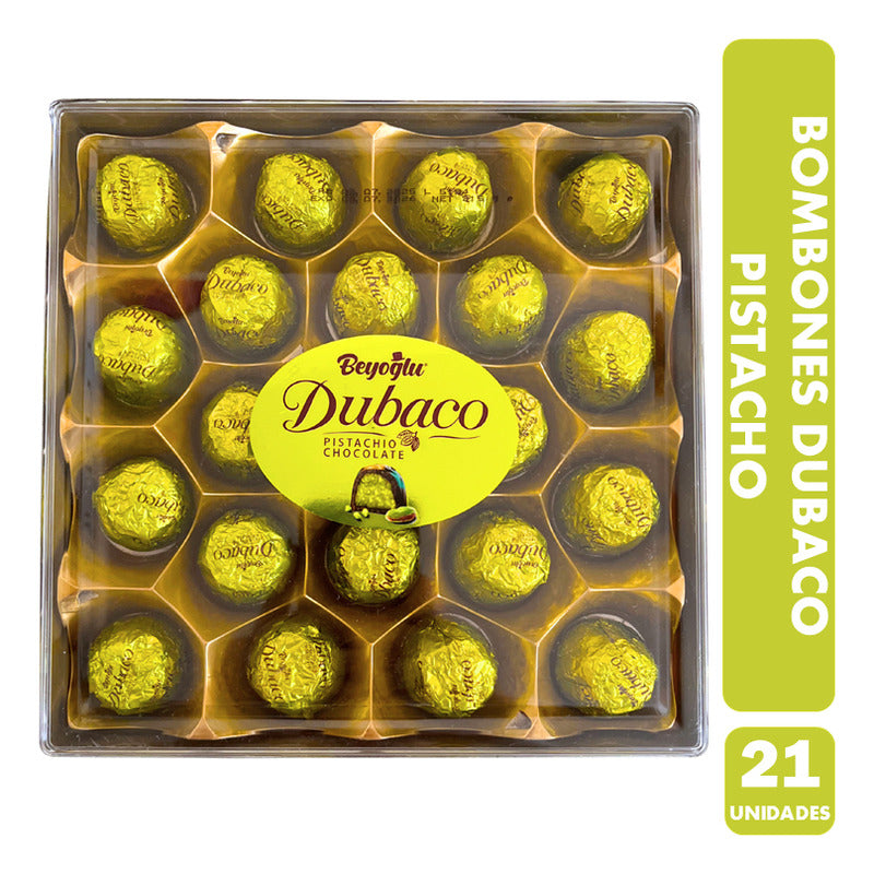 Bombones De Pistacho Dubai - Caja Acrílica Para Regalo