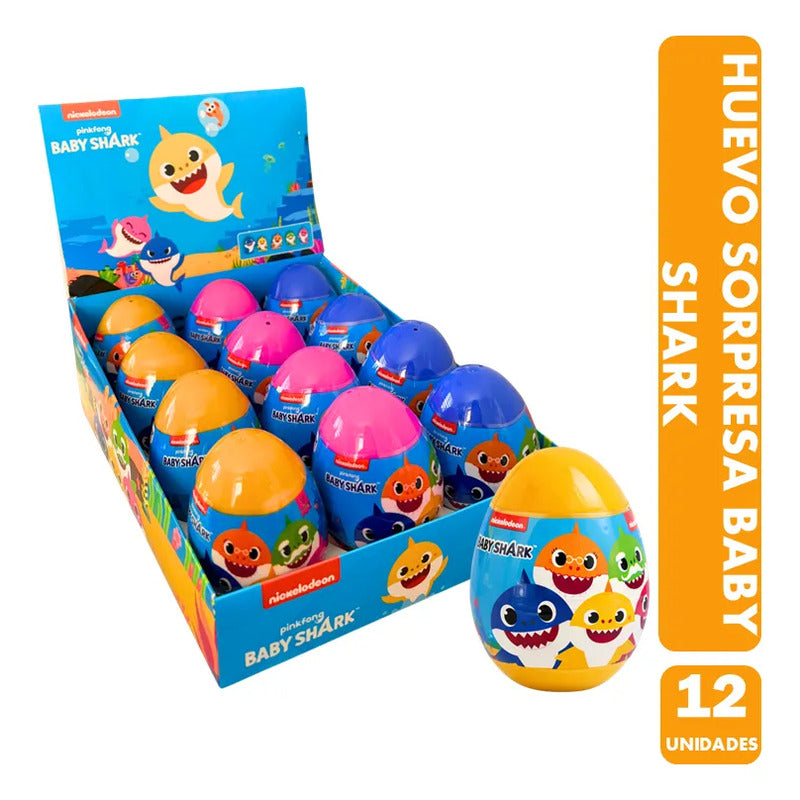 Huevo Sorpresa Baby Shark Brickell Candy (display 12 Uni)