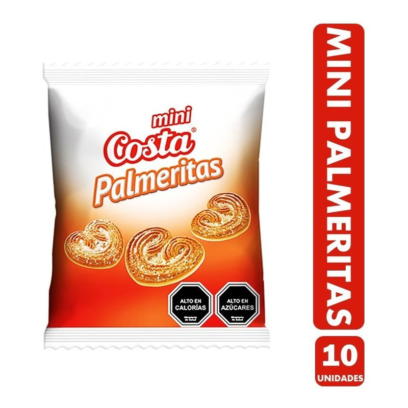 Galletas Mini Palmeritas, Costa (para Colación) - Pack 10un.
