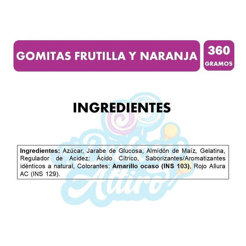 Gomitas Halloween Mogul - Frutilla Y Naranja(bolsa Con 360g)