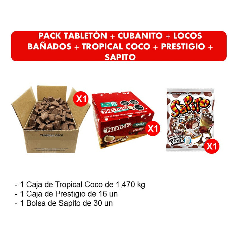 Pack Para Golosos - Dulces De La Infancia - Tropical Coco
