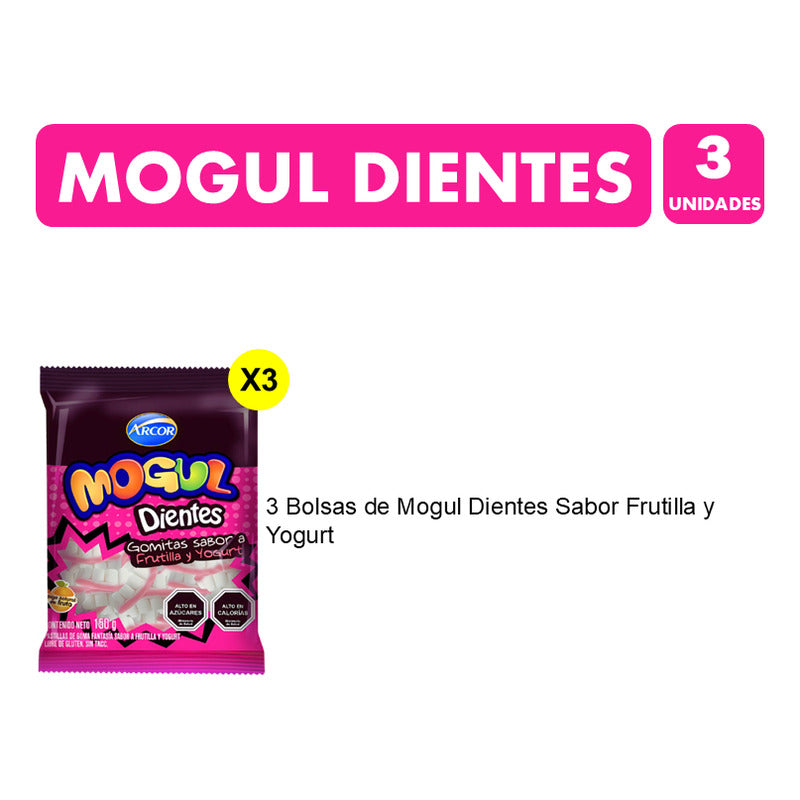 Dulces Para Halloween - Gomitas Mogul Dientes (pack 3 Uni)