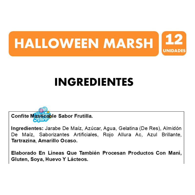 Dulces Para Halloween - Gomitas Con Formas De Horror (12u)