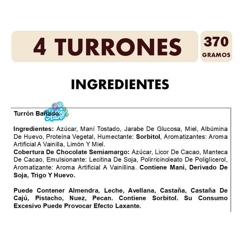 Turrones Surtidos - Especial Para Regalo (caja Con 4 Uni)