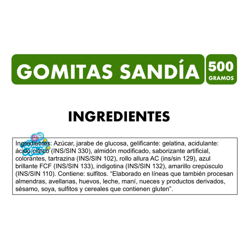 Gomitas De Gelatina Sabor Sandia  (display Con 20 Unidades)