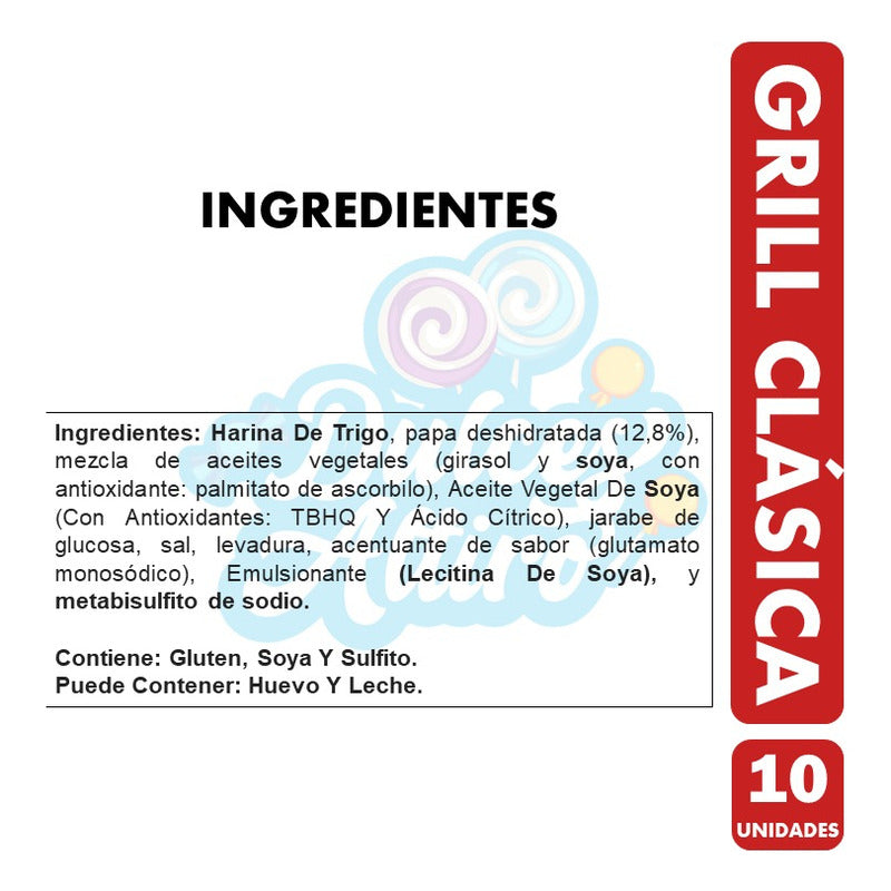 Galletas Grill Clásica De Mckay, Para Colación -pack De 10un