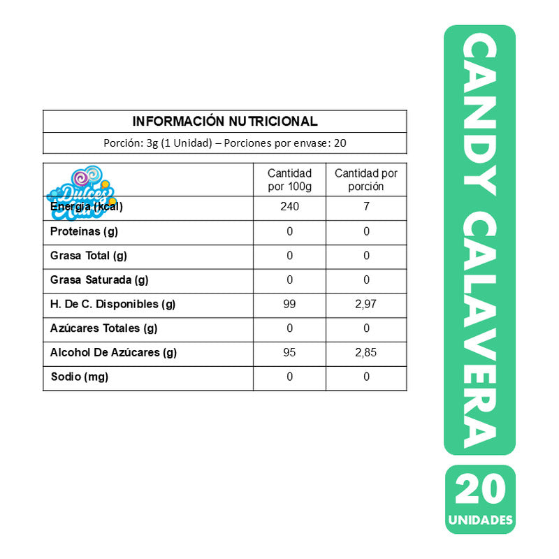 Sorpresa Con Dulces Para Halloween En Forma De Calavera(20u)